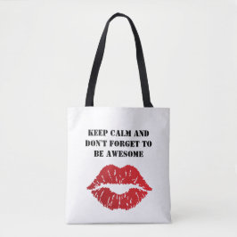 Romantic chic luxe red lips tasche