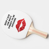 Romantic chic luxe red lips tischtennis schläger (Seitenansicht)