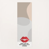 Romantic chic luxe red lips yogamatte (Vorderseite)