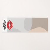 Romantic chic luxe red lips yogamatte (Vorderseite (Horizontal))