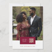 Romantic Chic Rustic Botanical Wildflowers Wedding Save The Date (Rückseite)