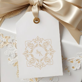 Romantic Chic Wedding Ornate Monogram Initials Gummistempel