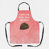 Romantic Chocolate Heart Schürze (Vorderseite)