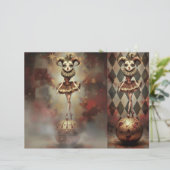  Romantic Clown Scrapbooking Sheet Briefbogen (Stehend Vorderseite)