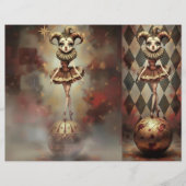  Romantic Clown Scrapbooking Sheet Briefbogen (Vorderseite)