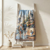 Romantic Coastal Cottage Sunset Stroll Decke