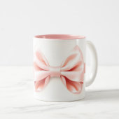 Romantic Coquette Cherub Valentine's Day Zweifarbige Tasse (VorderseiteRechts)