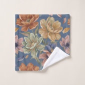 Romantic Cottage Flowers Badhandtuch Set (Waschlappen)