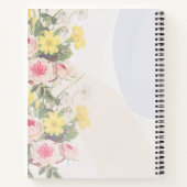 Romantic cottage flowers wallpaper notizblock (Rückseite)