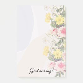 Romantic cottage flowers wallpaper post-it klebezettel