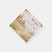 Romantic Countryside Floral Birthday Serviette (Ecke)