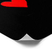 Romantic Couple Kiss Queen Of Hearts Ker Playing C Poster (Ecke)