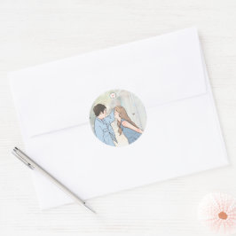 Romantic Couple Liebe Stickers - Elegante Geschenk