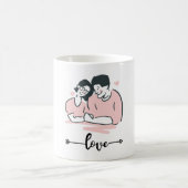 Romantic Couple Mug | Love Coffee Cup for Couples Kaffeetasse (Mittel)
