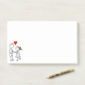 Romantic Couple Post-it® Notes Post-it Klebezettel (Auf Schreibtisch)