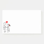 Romantic Couple Post-it® Notes Post-it Klebezettel (Vorderseite)