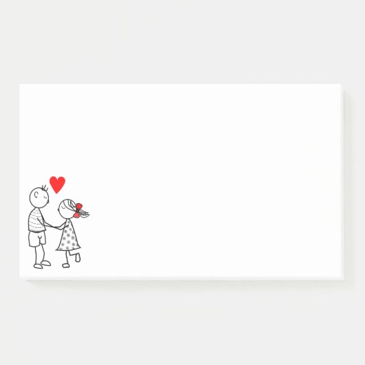 Romantic Couple Post-it® Notes Post-it Klebezettel (Vorderseite)