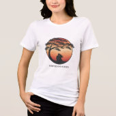 “Romantic Couple Silhouette T-Shirt” Tri-Blend Shirt (Vorderseite)