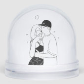 Romantic Couple Snow Globe - Liebe Geschenk für Pa Schneekugeln (Vorderseite)