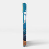 Romantic Couple Under Moonlight Aesthetic iPhone C iPhone Hülle (Linke Seite)