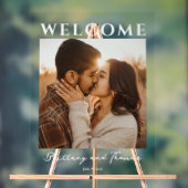 Romantic Couple Welcome Sign Acrylschild (Neutral)
