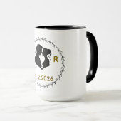 Romantic Couples Mug | His & Hers Love Coffee Cup Tasse (VorderseiteRechts)