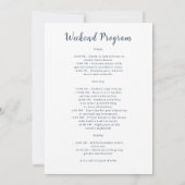 Romantic Cowgirl Pink Flowers Bachelorette Weekend Einladung (Rückseite)