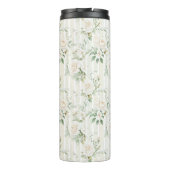 Romantic Cream Roses Floral Thermosbecher (Rückseite)