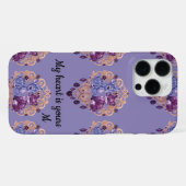 Romantic Crystal Animals Custom Couple iPhone Hülle (Rückseite (Horizontal))