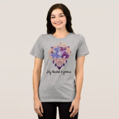Romantic Crystal Animals Custom Couple Tri-Blend Shirt (Vorderseite voll)