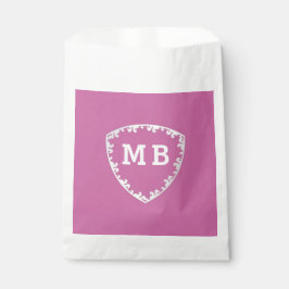 Romantic Custom initials monogram anniversary  Geschenktütchen