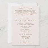 Romantic Cute Quinceañera Princess Tiara in Bloom Einladung (Rückseite)