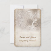 Romantic Daisy Engagement Party laden Einladung (Vorderseite)