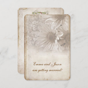 Romantic Daisy Engagement Party laden Einladung