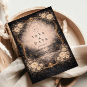 Romantic Dark Baroque Wedding Save The Date