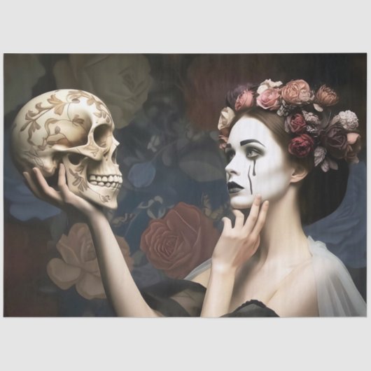     Romantic Dark Decoupage  Seidenpapier (Vorderseite)