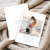 Romantic Destination Beach Foto Frame Wedding Save The Date