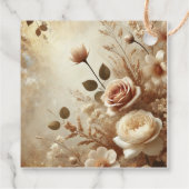 Romantic Dreamy Floral Wedding danke Geschenkanhänger (Rückseite)