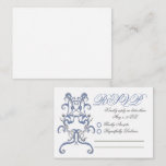 Romantic Dusty Blue Thistle Wedding RSVP Mitteilungskarte<br><div class="desc">Mit meiner exquisiten Dusty Blue Hand Painted RSVP Card, einer charmanten Ergänzung zu Ihrer Traumhochzeit Suite. Diese RSVP-Karte wurde mit viel Liebe zum Detail gestaltet und zeigt atemberaubende, handgemalte Elemente, die sich mühelos mit Ihrem Hochzeitstil harmonisieren. Diese mit Liebe und Sorgfalt erstellte RSVP-Karte strahlt Eleganz und Eleganz aus. Die staubige...</div>