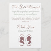 Romantic Dusty Rose Regency Botanical Cameos  Einladung (Vorderseite)