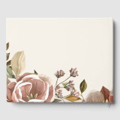 Romantic Dusty Rose Wedding Gästebuch (Rückseite)