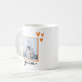Romantic Eiffel Tower Paris Photo Template Anniver Kaffeetasse (Vorderseite Links)