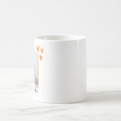 Romantic Eiffel Tower Paris Photo Template Anniver Kaffeetasse (Mittel)