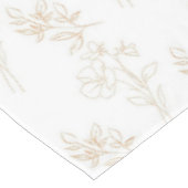 Romantic Elegant Pastel Pink Floral Pattern Spring Tischdecke (Schrägansicht)
