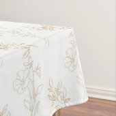 Romantic Elegant Pastel Pink Floral Pattern Spring Tischdecke (Beispiel)