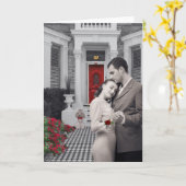 Romantic Embrace Anniversary Greeting Card Karte (Gelbe Blume)