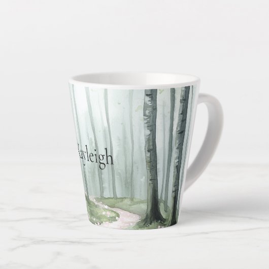 Romantic Enchanted Forest Christmas Milchtasse (Rechte Ecke)