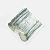 Romantic Enchanted Forest Wedding Serviette (Ecke)