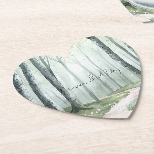 Romantic Enchanted Forest Wedding Untersetzer (angewinkelt)