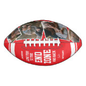 Romantic "End Zone and Back" 4 Photo Football (Vorderseite)